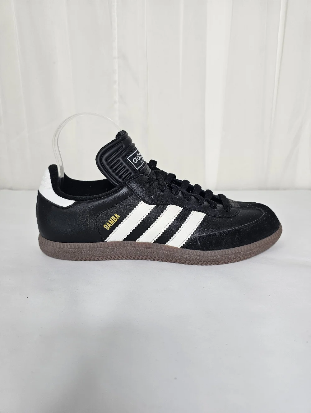 Adidas Samba Classic Sneaker Black White Retro Men's 8 NEW